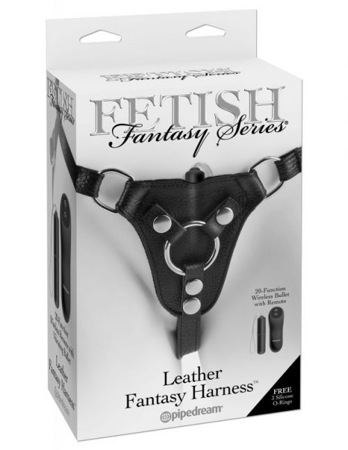 Fetish Fantasy Series Leather Fantasy Harness – Black – Varta Mayoreo