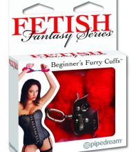 Fetish Fantasy Series Beginner's Furry Cuffs - Red - Varta Mayoreo