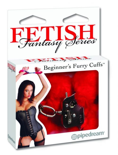 Fetish Fantasy Series Beginner’s Furry Cuffs – Red – Varta Mayoreo