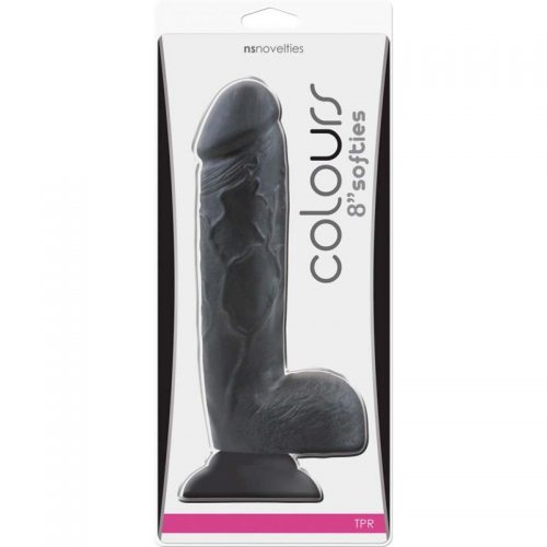 Colours – Softies – 8″ Dildo – Black – Varta Mayoreo Sexshop Online