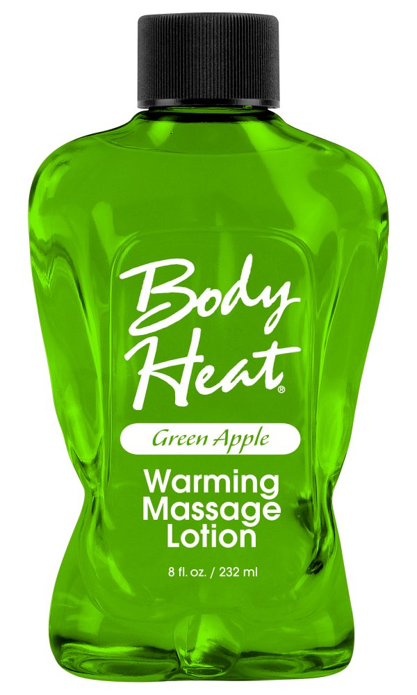 Body Heat  8 Oz. Warmin Massage Green Apple – Varta Mayoreo Sex Shop
