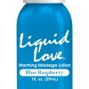 Liquid Love  1 Oz Warming Massage Lotion Blue Raspberry - Varta Mayoreo Sex Shop