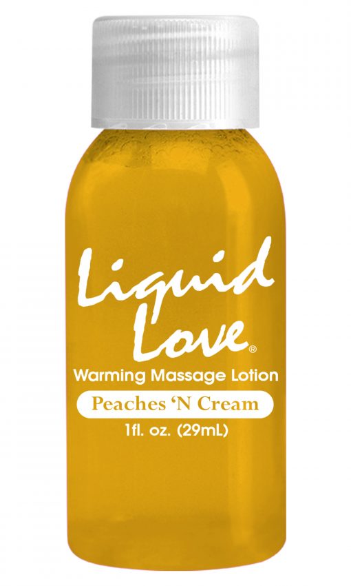 Liquid Love  1 Oz Warming Massage  Peaches«N Cream – Varta Mayoreo Sex Shop