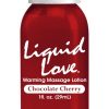 Liquid Love  1 Oz Warming Massage  Chocolate Cherry - Varta Mayoreo Sex Shop