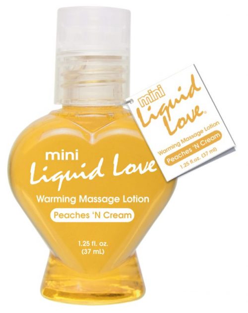 Mini Liquid Love  Peaches «N Cream Warming Massage Lotion – Varta Mayoreo Sex Shop