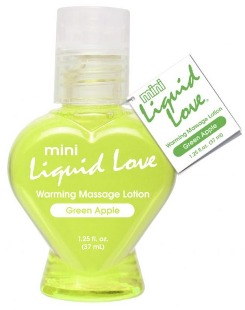Mini Liquid Love Green Apple Warming Massage Lotion – Varta Mayoreo Sex Shop