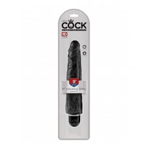 King Cock 9 Vibrating Stiffy Black_1
