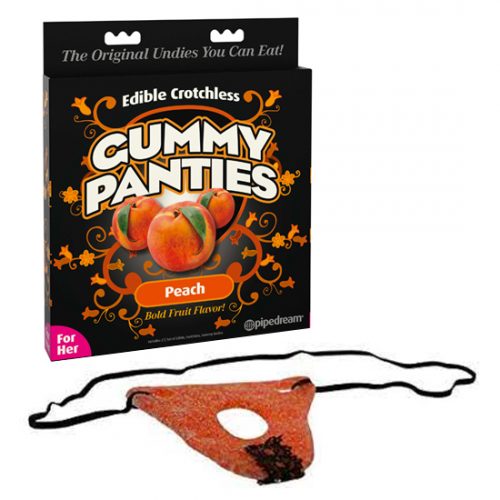Pipedream Edible Crotchless Gummy Panties® - Peach