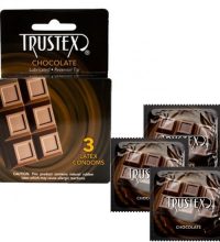 Trustex Flavored Lubricated Condoms - 3 Pack - CHOCOLATE
