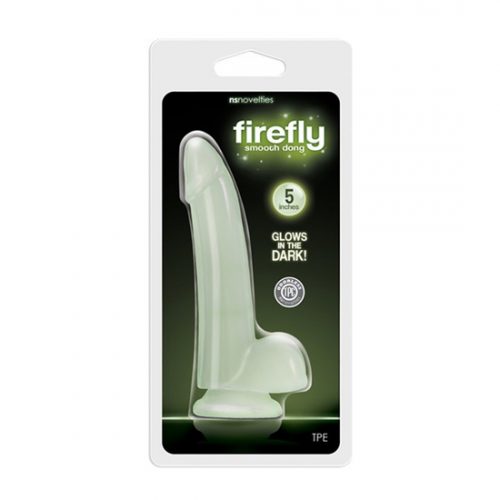 Firefly – Smooth Glowing Dong – 5″ – Clear