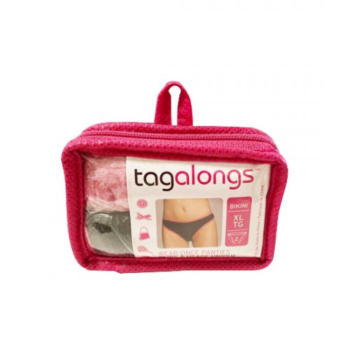 Tangalongs Extra Grande (Negro-Rosa) 2 pz Tangas Desechables