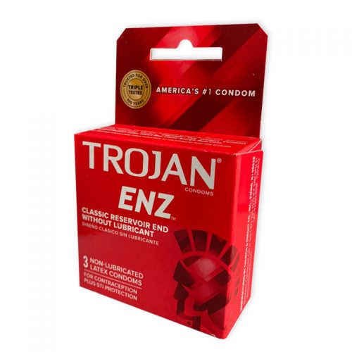Trojan Enz Non-Lubricated Condoms – 3 Pack