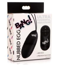 BG 28X Nubbed Silicone Egg - Black