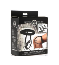 MS P-Spot Plugger Trainer Set Silicone 3 Piece Prostate Plug Set w/Harness