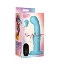 Simply Sweet Vibrating Thick Silicone Dildo w/ Remote