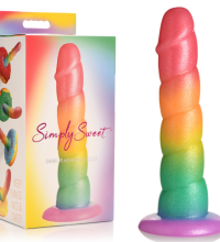 Simply Sweet Swirl Rainbow Dildo