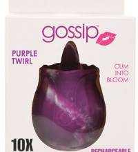 Gossip Purple Twirl 10X Silicone Licking Rose