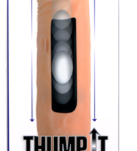 TI 7X Remote Control Thumping Dildo 8.7"