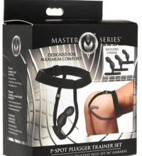 MS P-Spot Plugger Trainer Set Silicone 3 Piece Prostate Plug Set w/Harness