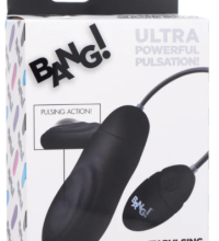 BG 7X Pulsing Rechargeable Silicone Bullet - Black