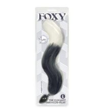Foxy, Silicone Fox Tail, Butt Plug, Black