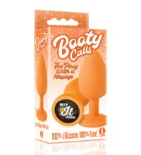 The 9's, Booty Calls, Silicone Butt Plug, Orange, "Hit It Hard"