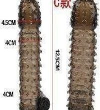 Penis sleeve clear black