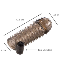 Penis sleeve clear black