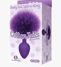 The 9's, Cottontails, Silicone Bunny Tail Butt Plug, Purple