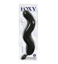 Foxy, Silicone Fox Tail, Butt Plug, Black