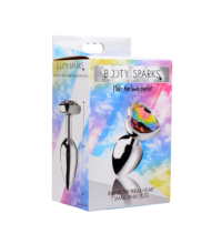 BS Rainbow Prism Heart Anal Plug - Small