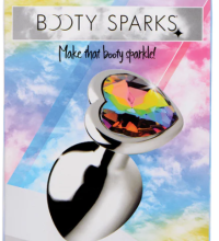 BS Rainbow Prism Heart Anal Plug - Medium