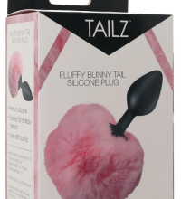 TZ Fluffy Bunny Tail Silicone Plug - Pink