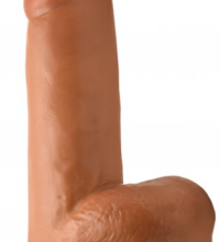 6" Dildo with Balls Latte