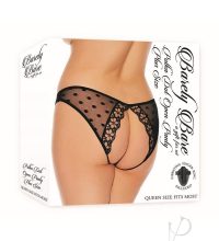 Polka dot open panty plus