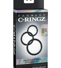 Fantasy C-RinFantasy C-Ringz Silicone 3-Ring Stamina Set - Black