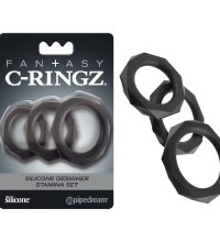 Fantasy C-RinFantasy C-Ringz Silicone Designer Stamina Set - Black
