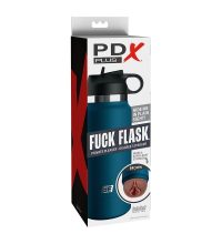 PDX Plus Fuck Flask Private Pleaser Discreet Stroker - Blue Bottle - Brown