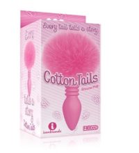 The 9's, Cottontails, Silicone Bunny Tail Butt Plug, Ribbe