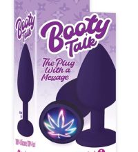The 9's, Booty Calls, Silicone Butt Plug, Purple, "Neon Le
